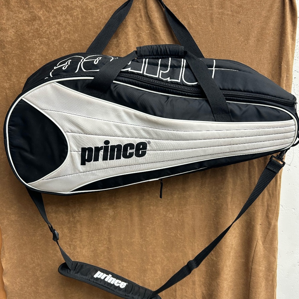 Prince Tennis Racquet Bag Triple Zipper Triple Strap